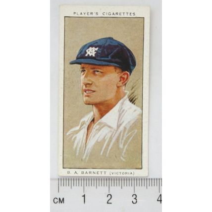 1934 Players Cricketers No. 35 B. A. Barnett, Victoria
