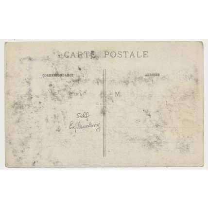 Guerre 1914-1916 Loos P de C France Aspect de la Rue des Écoles Postcard WW1 WWI