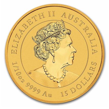 2023 Australia 1/10 oz Gold Lunar Rabbit BU (Series III)