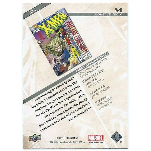 2012 Marvel Beginnings 2 - #326 - M
