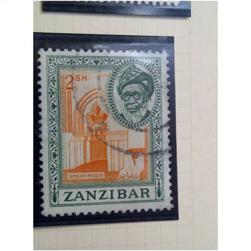 Zanzibar 1957 2s Orange & Deep Green Used SG 369 Dimbani Mosque