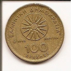 GRIEKENLAND / GREECE 100 DRACHMES 1992