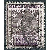 British Guiana 1889 SG200 12c Dull Purple & Bright Purple Fine Used . . ..