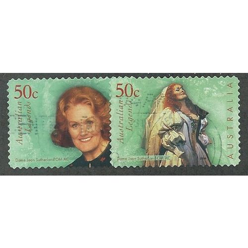 AUS 2004 (SET)(S/A) 'AUSTRALIAN LEGENDS' (2v) FINE USED (EBID48-015)