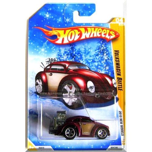 Hot Wheels - Volkswagen Beetle: 2010 New Models #04/44 - #004/240 *Burgundy*