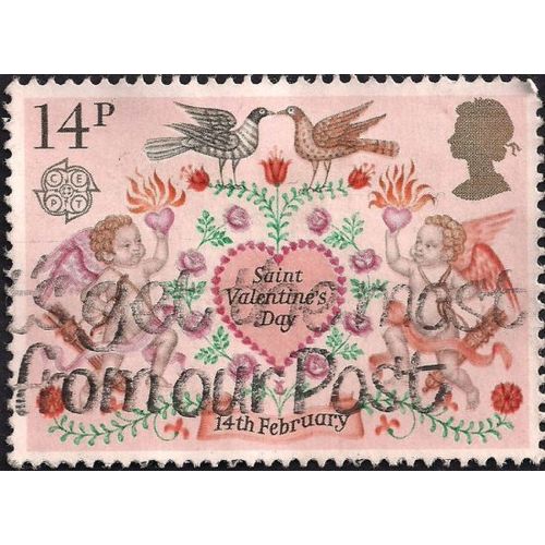 GB, St Valentine's Day, pink 1981, 14p, #3