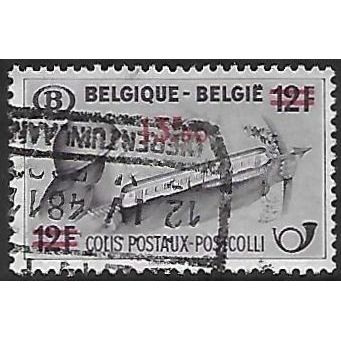 Belgium Pa Mi 26: 13.50 Fr. on 12 Fr. Parcel Post: Archer and Passenger Train.