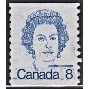 CANADA, 1974 8c ERII coil, SG 710 (Scott #604), used