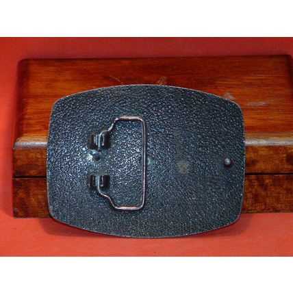 Pre-Owned Black & Silver Cross Belt Buckle