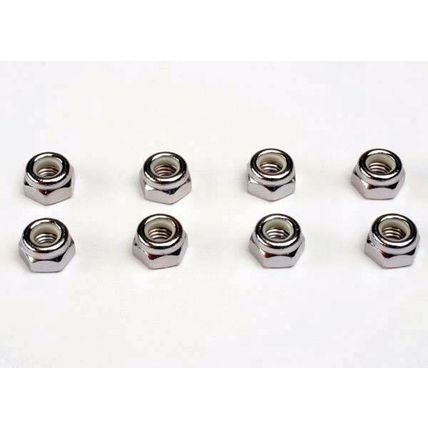 TRA4147 TRAXXAS Nuts, 5mm nylon locking (8)