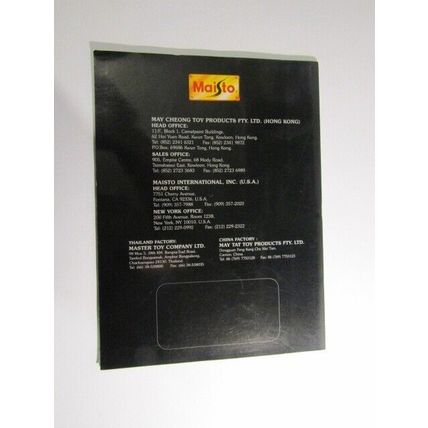 Maisto Model Car - Motorcycle Catalogue 1996 Classic Collection (Auto)