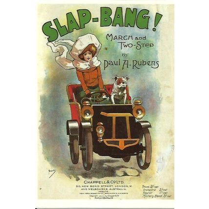 Advertising SLAP-BANG! Early Car Postcard (Mayfair BB 632)