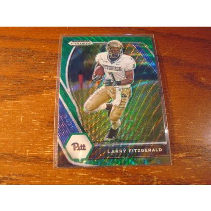 2021 Prizm Draft Picks,Purple/Green Wave Prizms, LARRY FITZGERALD, Cardinals