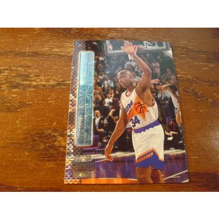 1996 Stadium Club, Shining Moments Inserts, BARKLEY/STOCKTON/EWING, HOF