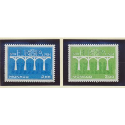 Monaco Stamps Scott #1424 To 1425, Mint Never Hinged
