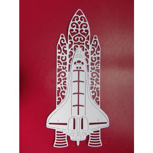 6 x Tattered Lace Die Cuts Space Shuttle