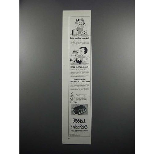 1950 Bissell Sweepers Ad - Pat's Mother Spanks