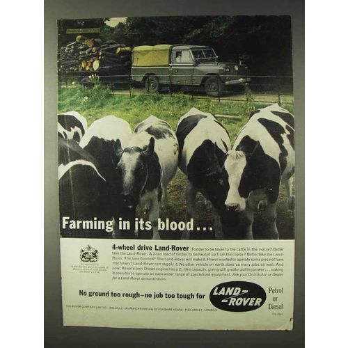 1961 Land Rover Ad - Farming in Its Blood