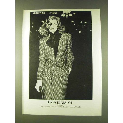 1979 Giorgio Armani Boutique Fashion Ad