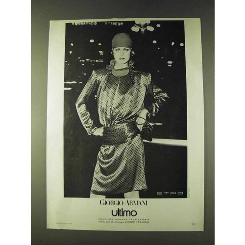 1979 Giorgio Armani Fashion Ad - Etro Ultimo