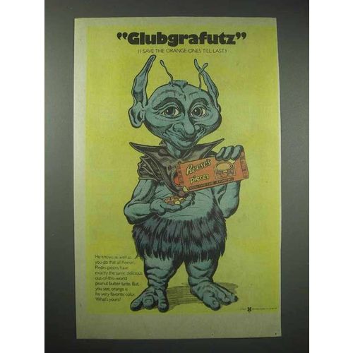 1985 Hershey's Reese's Pieces Candy Ad - Glubgrafutz