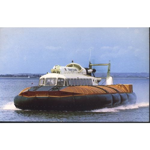 Vintage GB Postcard 1967 - SRN 6 Hovercraft, Ryde, IOW