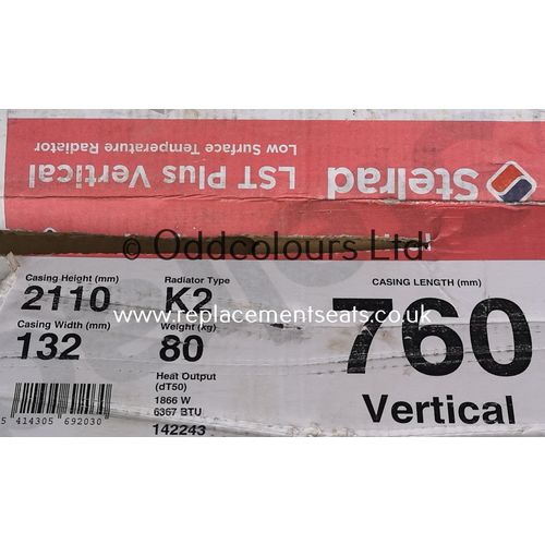 Stelrad LST Low Surface Temperature Rad Vertical 2110 H x 760mm Wide K2 142243