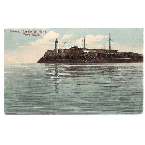 CASTILLO DEL MORRO, HAVANA, CUBA unused antique postcard #