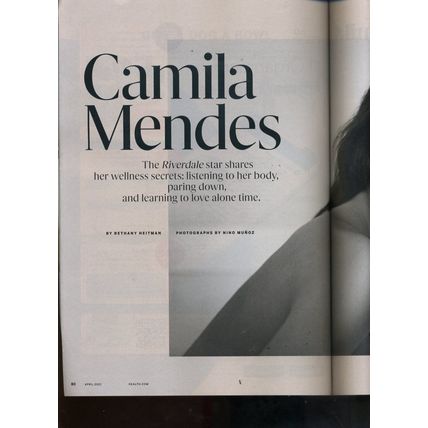 CAMILA MENDES 2021 Women's Health magz. "SHARES HER WELLNESS SECRETS" NEW