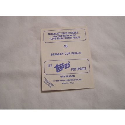 Stanley Cup Finals Wayne Gretzky 1983 Topps STICKER NO. 18
