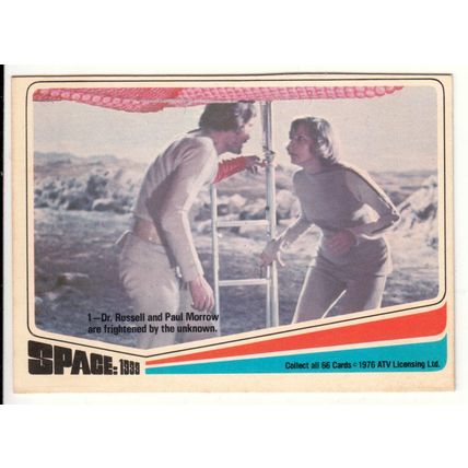 1976 Donruss Space: 1999 Movie Sticker Trading Card #1-crisp