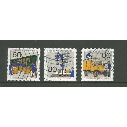 Germany Berlin 1990 Humanitarian Relief, Post & Communications SG B852/ 854 Used