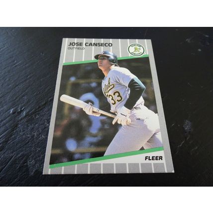 1989 Fleer Card # 005 Jose Canseco Excellent-Mint (6) Oakland Athletics