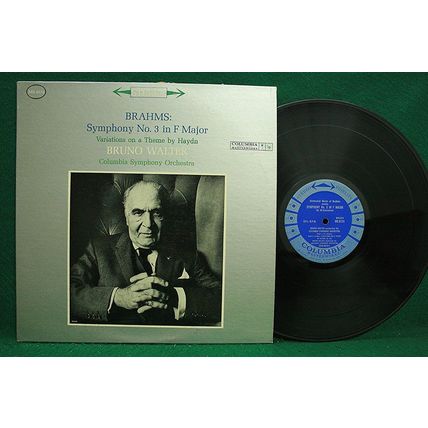 Bruno Walter - Brahms: Symphony No. 3/Variations On A Theme - MS 6174 - NM