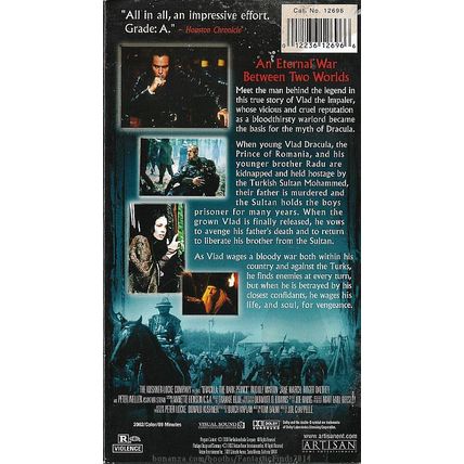 VHS - Dracula: The Dark Prince (2000) *Jane March / Peter Weller / Horror*