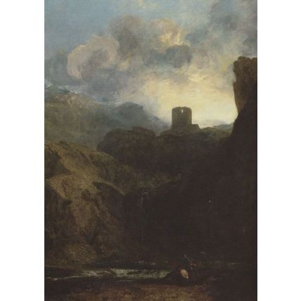 JMW Turner Dolbaden Castle Welsh Victorian Painting Postcard