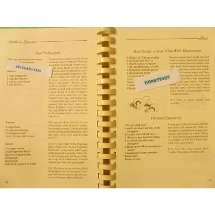 SOUTHERN LEGACIES NANCY PATTY WALKER PRIVATE PRESS COMMUNITY STYLE COOKBOOK 1986