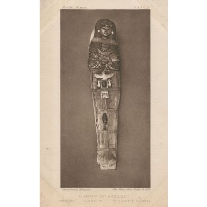 Katabet Mummy Egyptian Tomb Coffin Old Chantress Postcard