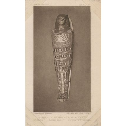 Heru Netch Tefef Egyptian Mummy Antique Tomb Egypt Postcard