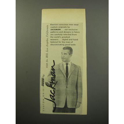 1955 Jackman Sportswear Ad - Custom originals by Jackman