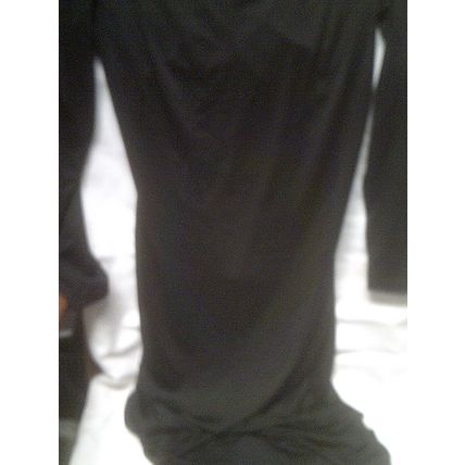 Women's black long dress criss-cross back new