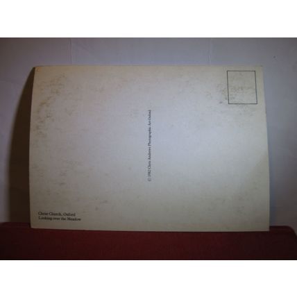 CHRIST CHURCH COLLEGE, OXFORD unused postcard by Chris Andrews, Oxford 1982 =