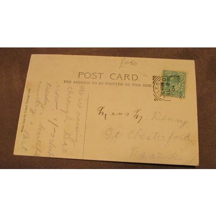 1904 fr Cann's postcard -Gents @ Broad Street scene Harleston - Norfolk