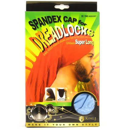 KING.J UNISEX SUPER LONG SPANDEX CAP FOR DREADLOCKS (705 & 706)