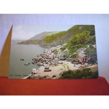 ANSTEY'S COVE, TORQUAY, DEVON unused antique postcard =