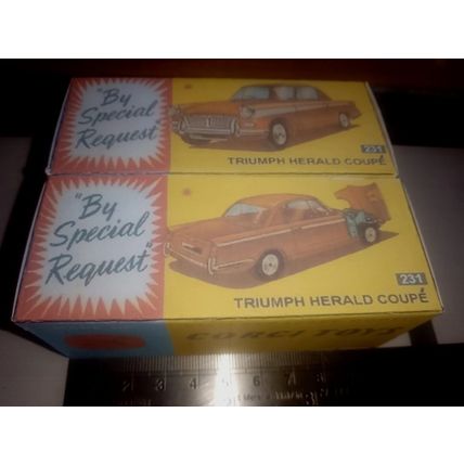 Corgi 231 Triumph Herald Coupe Reproduction /Replica Box