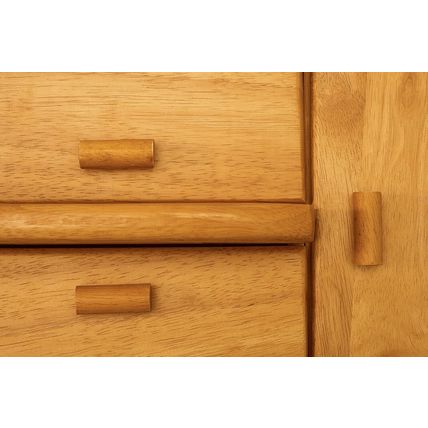 Hobbygift Large 4Tier Pine Wooden Cantilever Sewing Box Craft Storage Collection