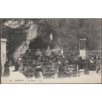 La Grotte, Lourdes, 1909 - Lévy CPA LL64