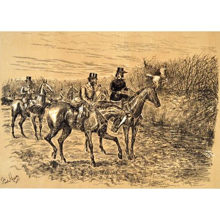 GREY MARE 1886 George Finch Mason - Horses VICTORIAN PRINT #2