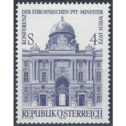 4th European Postal Ministers Conference- Austria 1972 - MNH - MiNr 1385